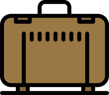 Çanta. Web simgesi basit illüstrasyon