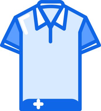 Gömlek Web simgesi, basit vektör illüstrasyonu