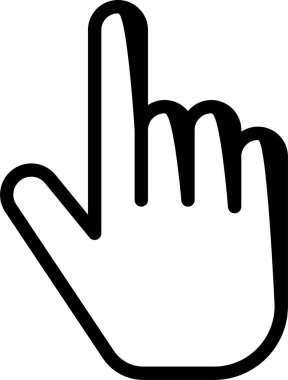 El hareketi simgesi, vektör illüstrasyonu