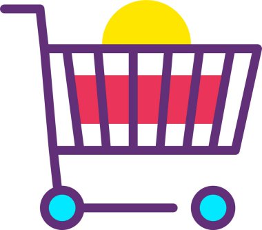 Alışveriş arabası. Basit tasarım