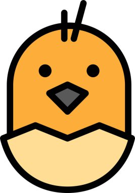 Baykuş. Web simgesi basit illüstrasyon