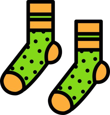 Çorap. Web simgesi basit illüstrasyon