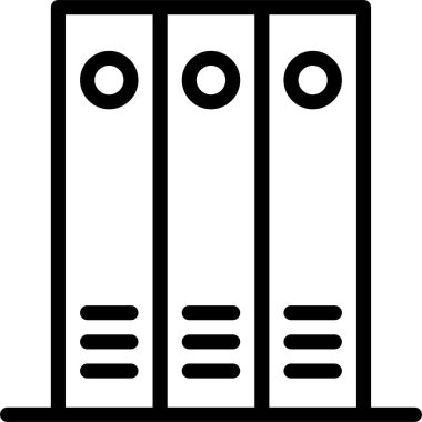 Kütüphane. Web simgesi basit illüstrasyon