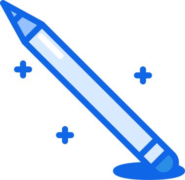 Kalem ağ simgesi, beyaz arkaplanda izole edilmiş basit vektör illüstrasyonu