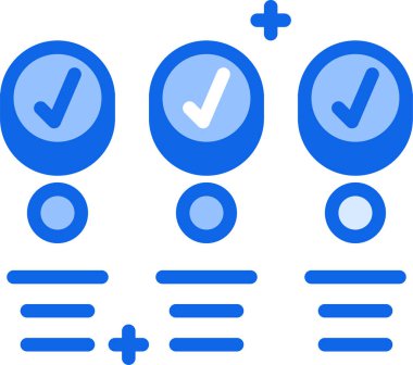 Web simgesini kontrol et, basit vektör illüstrasyonu