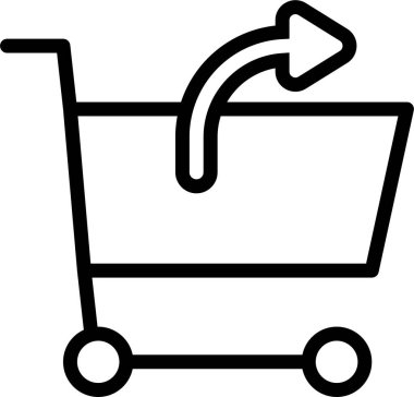 Alışveriş arabası. Basit tasarım