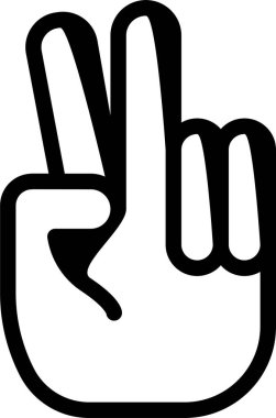 El hareketi simgesi, vektör illüstrasyonu