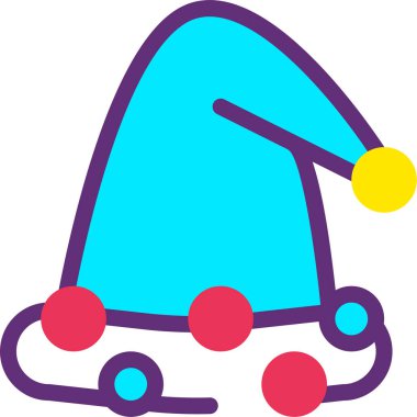 Noel 'de. Web simgesi basit illüstrasyon