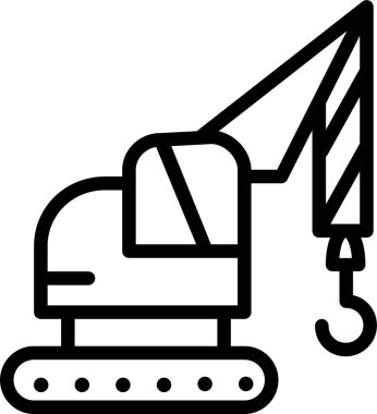 Kazıcı. Web simgesi basit illüstrasyon