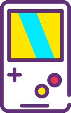 Oyun konsolu. Basit resimleme