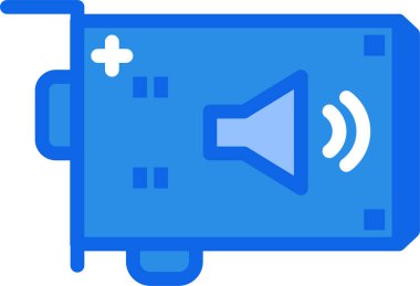 Konuşmacı. Web simgesi basit illüstrasyon