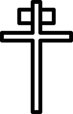 Hıristiyan haçı. Web simgesi