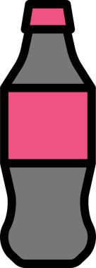 kola web simgesi, basit vektör illüstrasyonu