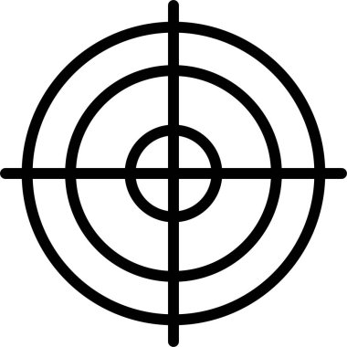 hedef simge, vektör illüstrasyonu