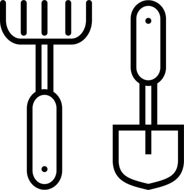 Kürek. Web simgesi basit illüstrasyon