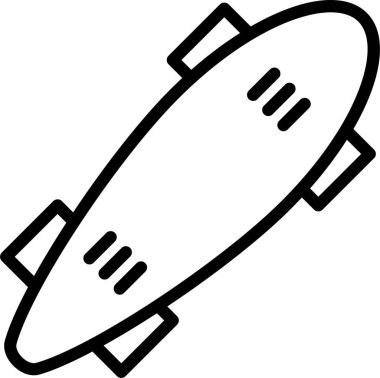 Roket. Web simgesi basit illüstrasyon