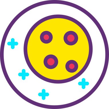 Gezegen. Web simgesi basit illüstrasyon 