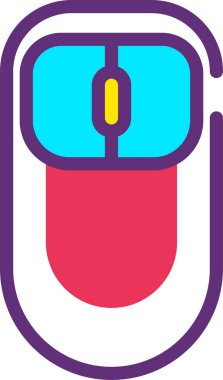 Bilgisayar faresi. Basit resimleme 