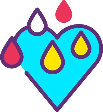 Su damlası. Basit resimleme