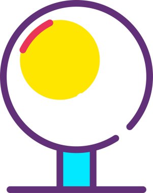 Bir tenis topunun vektör çizimi