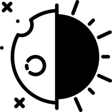 Güneş. Web simgesi basit illüstrasyon