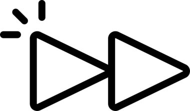 Oynayın. Web simgesi basit illüstrasyon