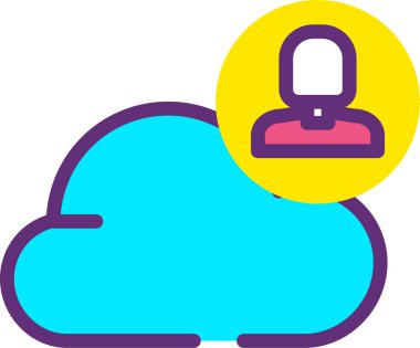 kullanıcı profili simgesi, basit vektör illüstrasyonu 