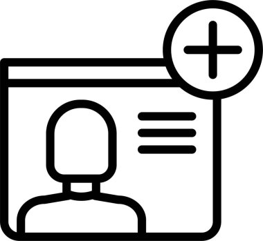 kullanıcı profili simgesi, basit vektör illüstrasyonu 