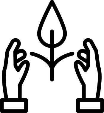  bitki simgesi, vektör illüstrasyonu 