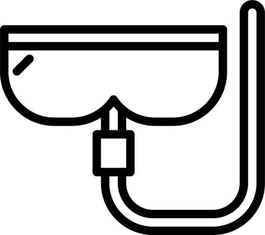 maskeli web simgesi, basit vektör illüstrasyonu beyaz arkaplanda izole edildi