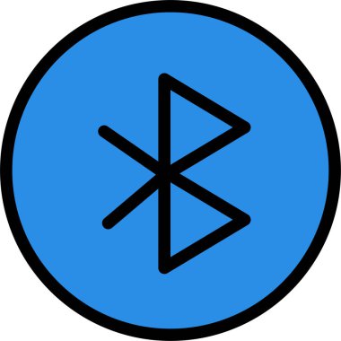 Bluetooth ağ simgesi, basit vektör illüstrasyonu