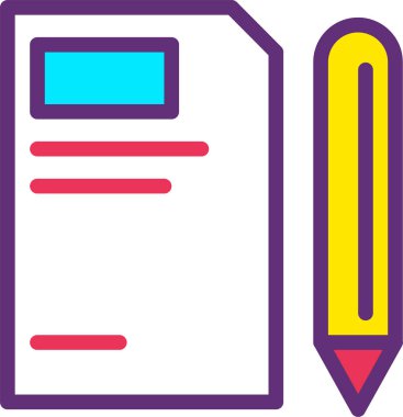 Kalem ağ simgesi, beyaz arkaplanda izole edilmiş basit vektör illüstrasyonu