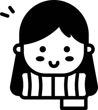 Evlat. Web simgesi basit illüstrasyon