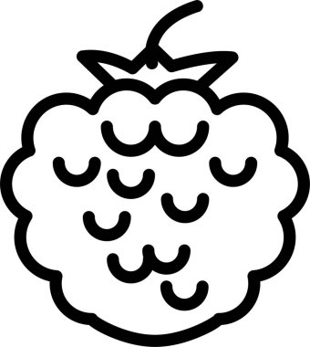 Tatlı bir karikatür çileğinin vektör çizimi