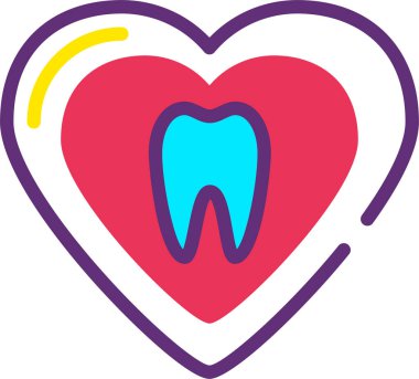 Diş. Web simgesi basit illüstrasyon