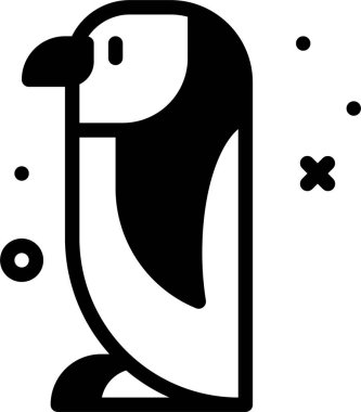 Kuş. Web simgesi basit illüstrasyon