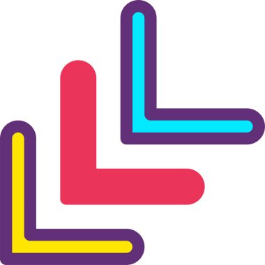 Web tasarımı için ok simgesinin vektör illüstrasyonu