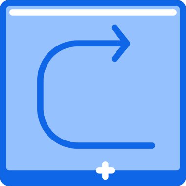 kutu ok web simgesi, basit vektör illüstrasyonu