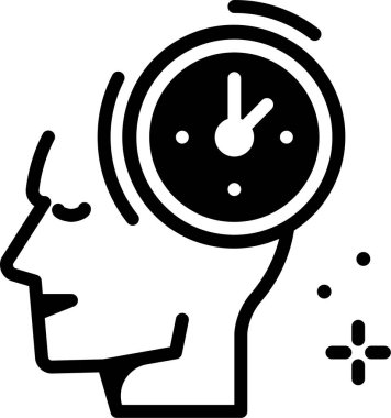 Saat. Web simgesi basit illüstrasyon