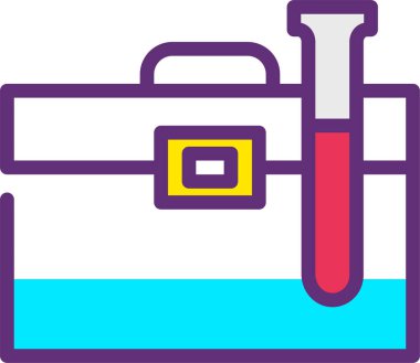 Çanta. Web simgesi basit illüstrasyon