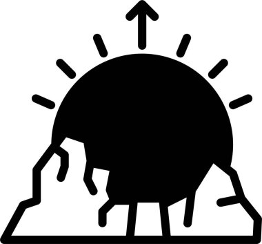 Müslüman ramazan web simgesi basit bir illüstrasyon