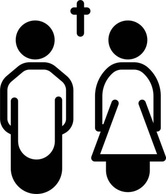 Bir çift. Web simgesi basit tasarım