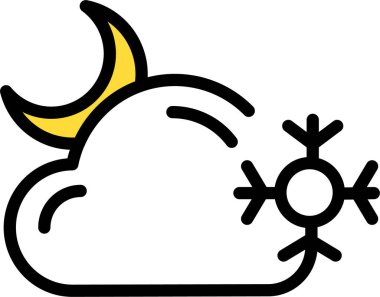 Ay. Web simgesi basit illüstrasyon