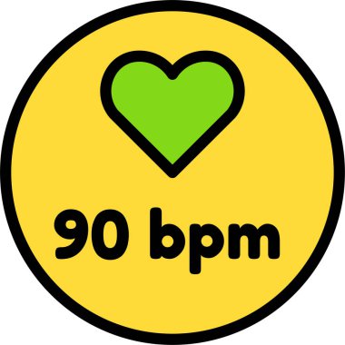 Bir kalp simgesinin vektör illüstrasyonu