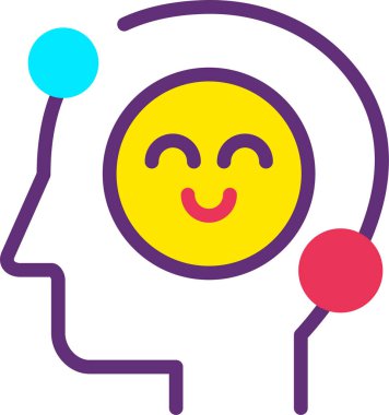 Yüz. Web simgesi vektör illüstrasyonu