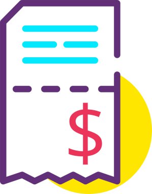 Dolar. Web simgesi basit illüstrasyon