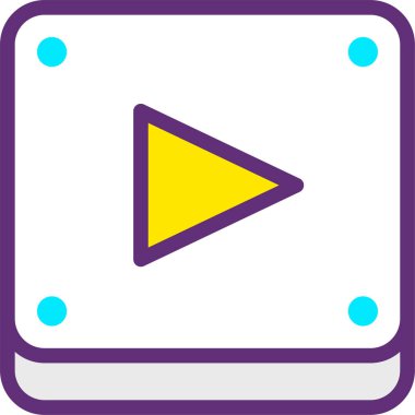 Video oynatıcı. Web simgesi