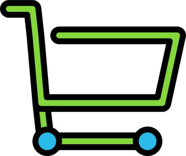 Alışveriş arabası. Basit tasarım