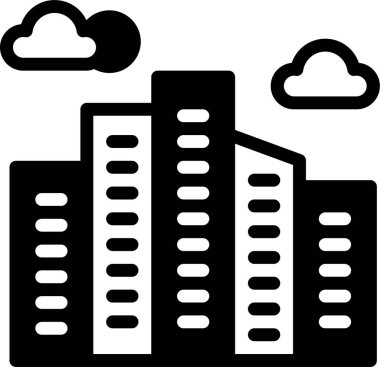 Bulut. Web simgesi basit illüstrasyon