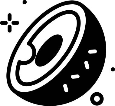 Ay. Web simgesi basit illüstrasyon